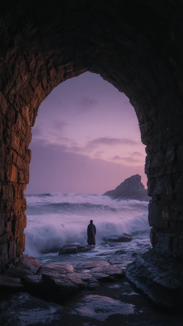 Coastal Dusk Silhouette Dramatic Photography