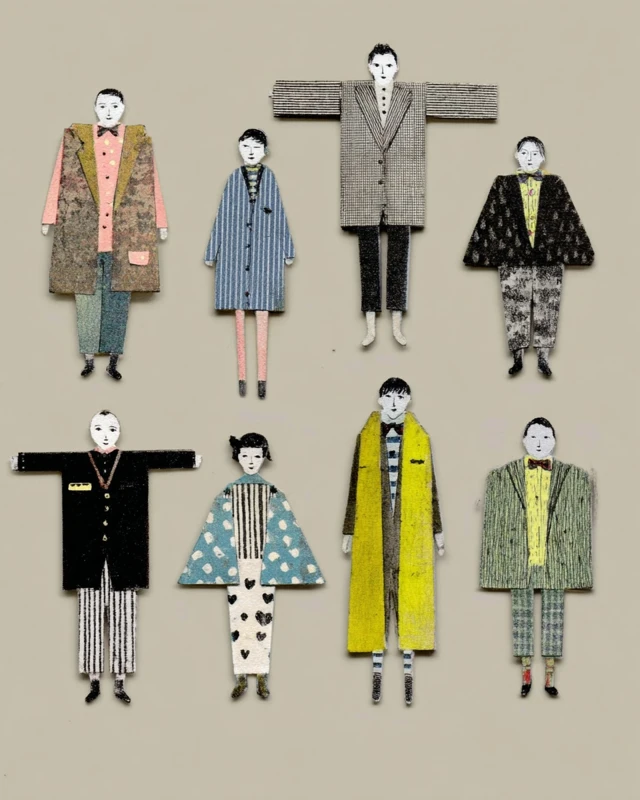 Paper Puppet Illustration Art Collection