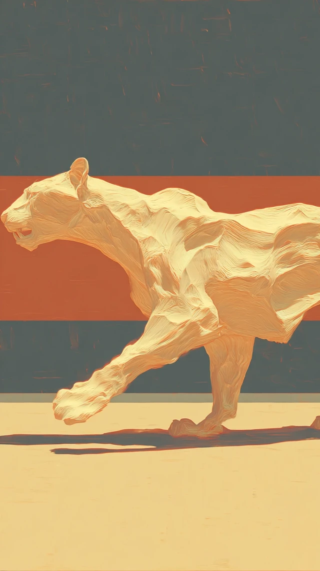 Clay Panther 2D to 3D Surreal Art for TikTok