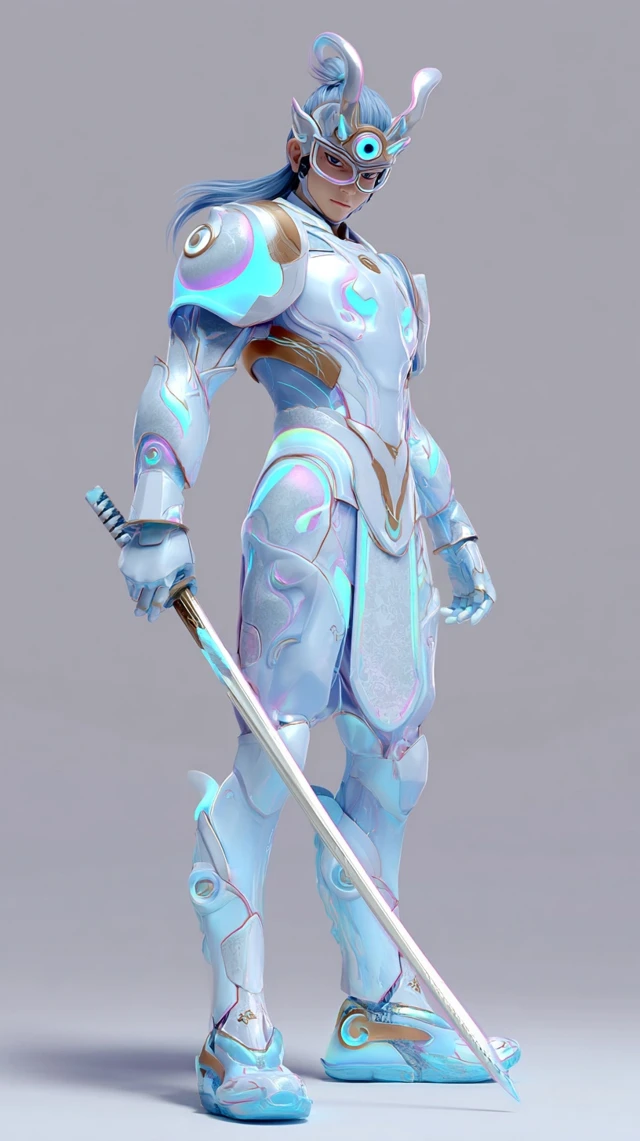 Erlang Shen 3D Illustration War God Cool Pose