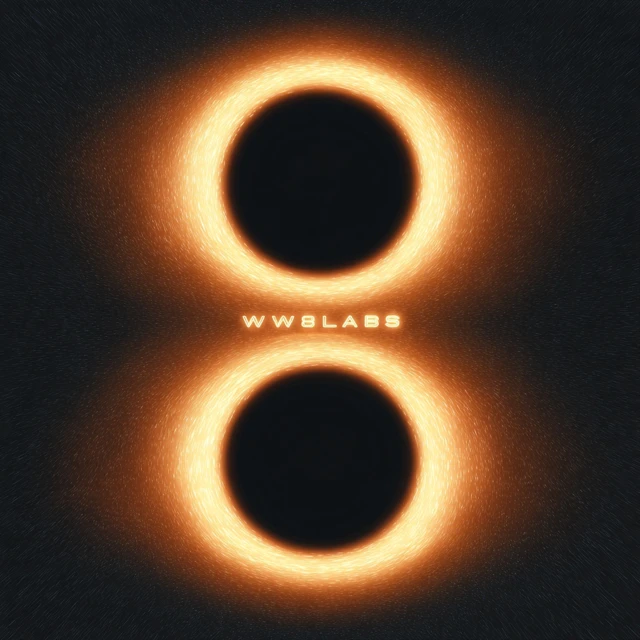 Cosmic Black Hole Infinity WW8LABS Logo Design