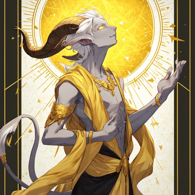God of Light Divine Anime Illustration
