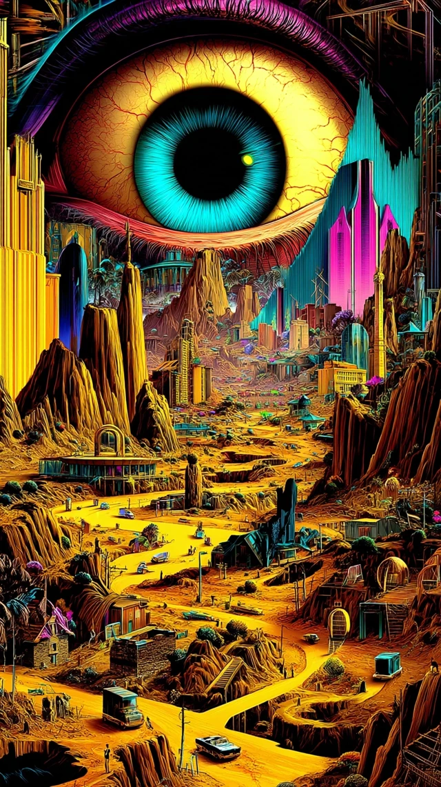 Surreal Art Dreamscape Inspired by Dali and Kush