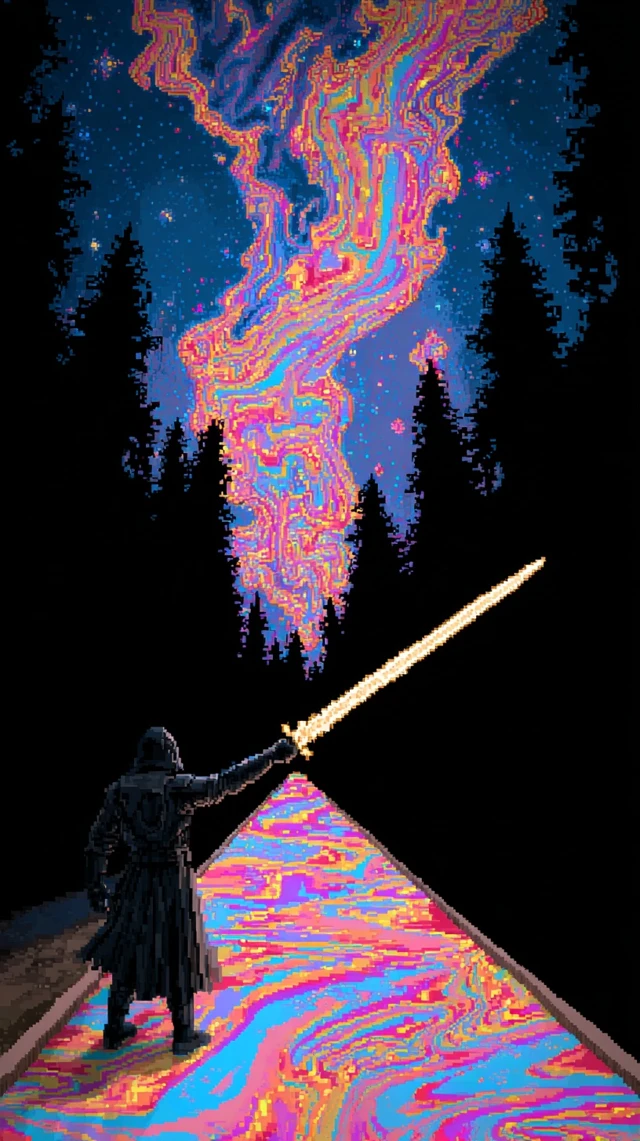 Retro Futuristic Pixel Art Adventure
