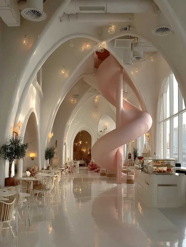 Dreamy Childrens Restaurant Gaudi Style Interior