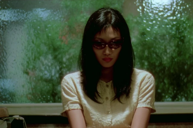 90s Film Still Rumi In Sunglasses Serene Tension