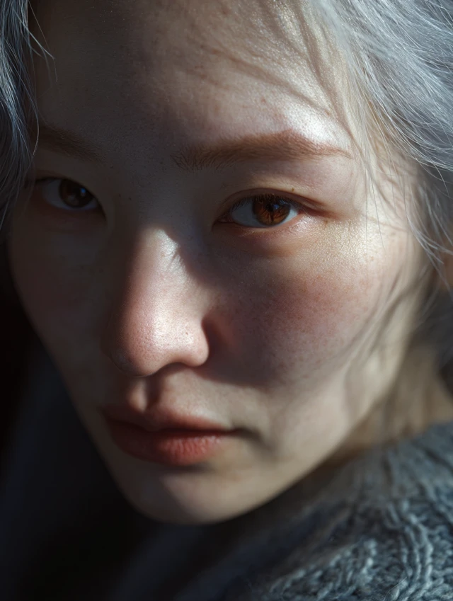 UltraRealistic Portrait Photography Closeup