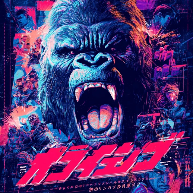 Raging Gorilla Anime Poster