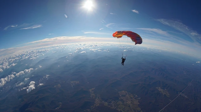 Parachute Jump Photography Wide Shot