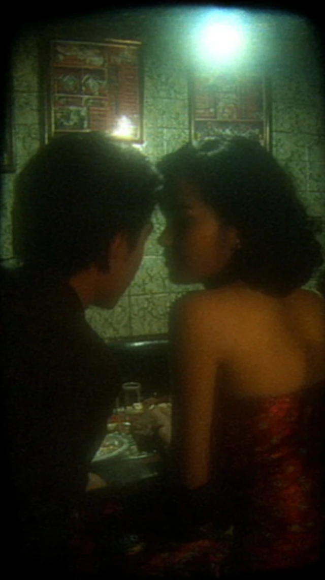 Romantic Dinner Man and Woman in Restaurant