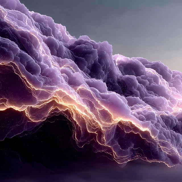 Ethereal Galactic Tornado Purple Hues