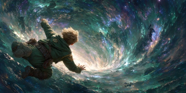 Space Voyager Grasping a Black Hole