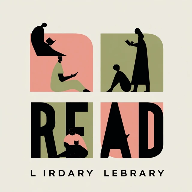 READ Library Logo Graphic Illustration