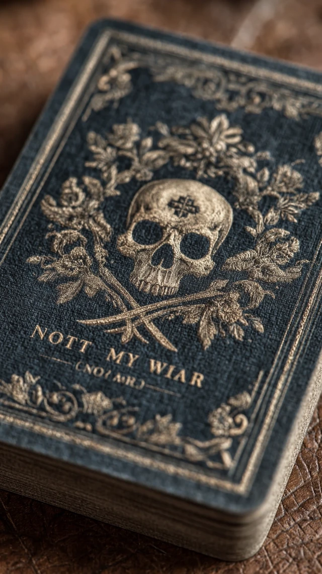 Gaming Card Not My War Skull Design