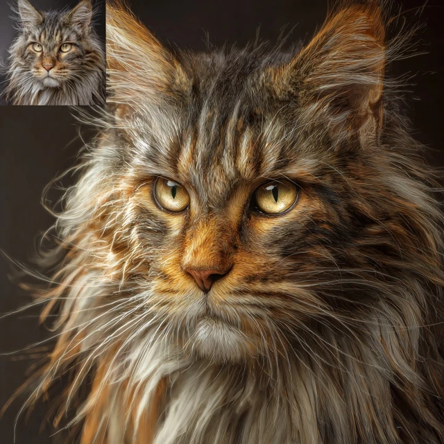Giga Chad Cat Cool Cat with a Grumpy Face