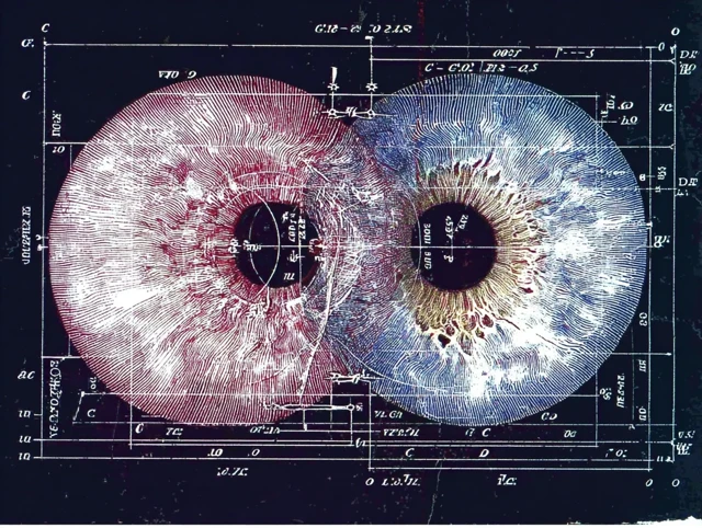 Medieval Manuscript Eyes Illustration