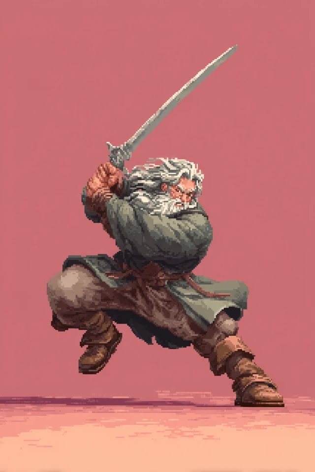 Gandalf Street Fighter Pixel Art