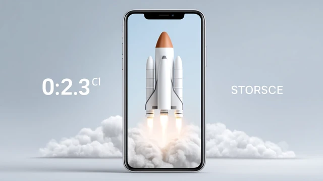 Tech Startup Innovation Mobile App Launch Concept
