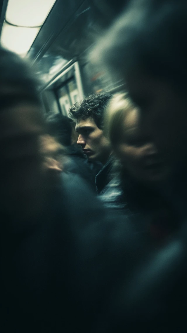Gritty Subway Portrait Candid Human Photography