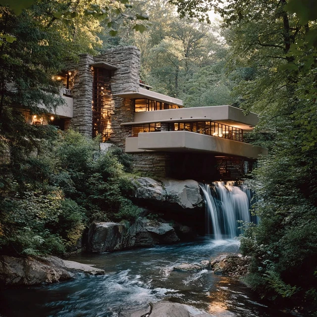 Fallingwater by Frank Lloyd Wright Architecture