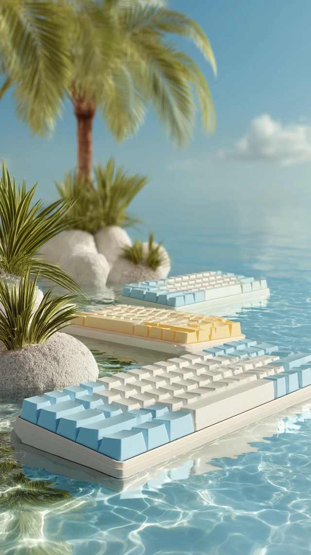 Keyboard Product Designs Floating Island Photography