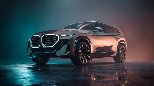 Futuristic BMW SUV Concept Car Luxury Automotive Design
