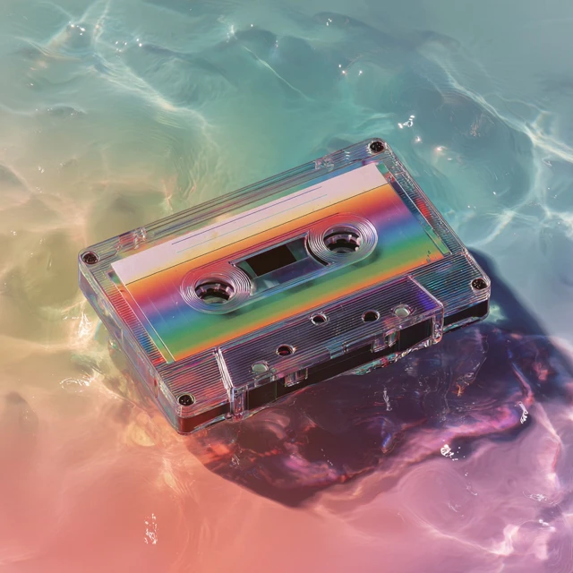 Mixtape in Water Psychedelic Vintage Art