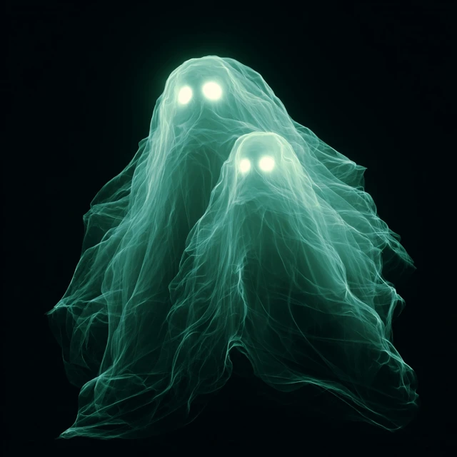 Ethereal Ghost Illustration Spooky Halloween
