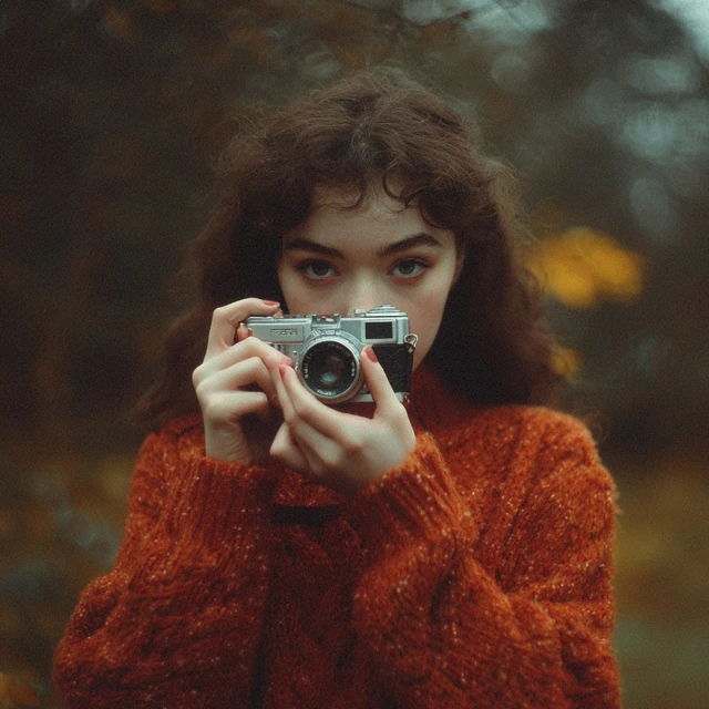 Photographer with camera