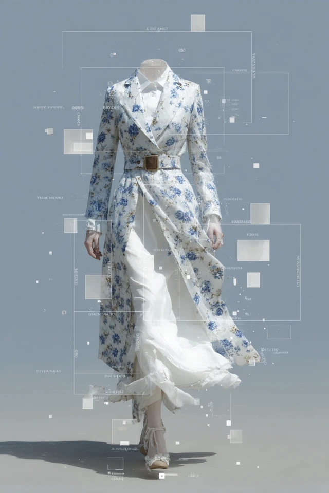 Fashion Design Blueprint: Detailed Illustration