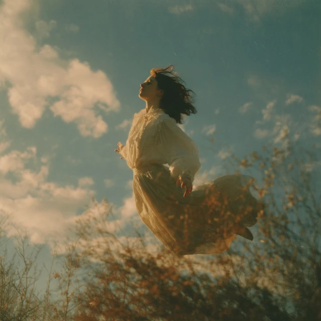 Woman Floating in the Air Photography