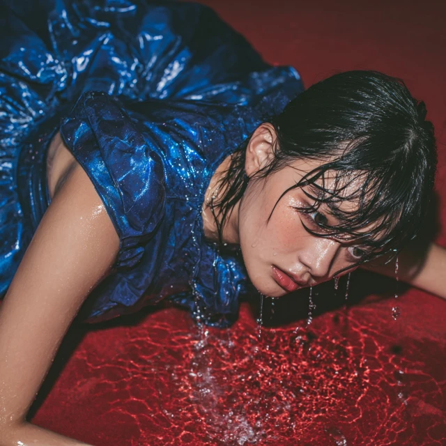 Singaporean Woman Drenched in Glamour Editorial