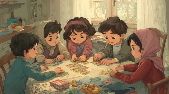Iranian Children Playing Educational Games