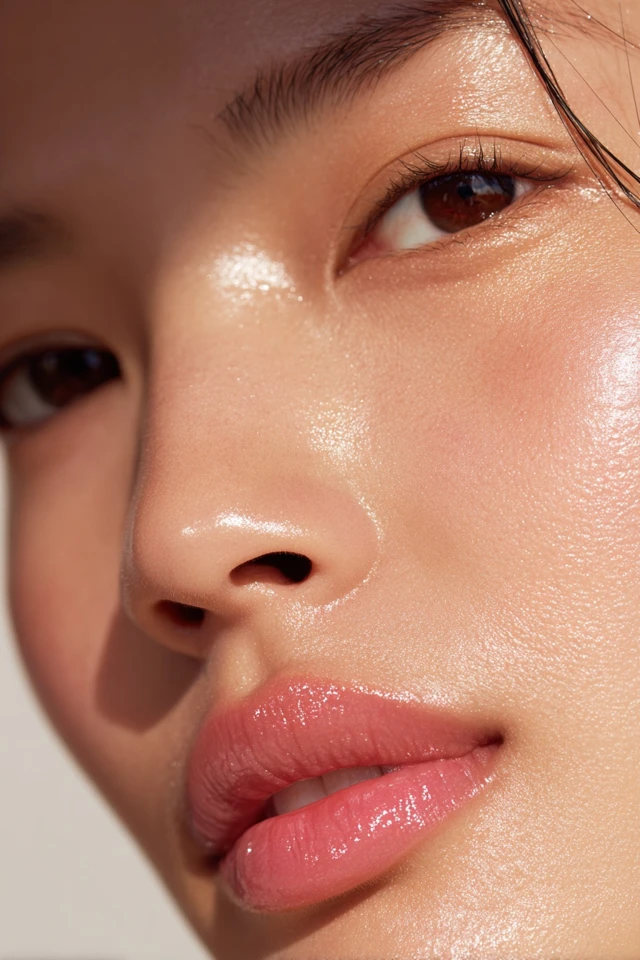 Asian Model Portrait Close Up Beauty Shot