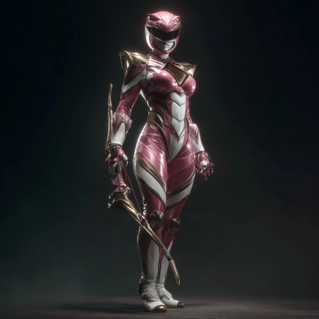 Futuristic Pink Power Ranger Kimberly Portrait