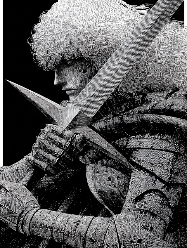 Griffith from Berserk Illustration by Kentaro Miura