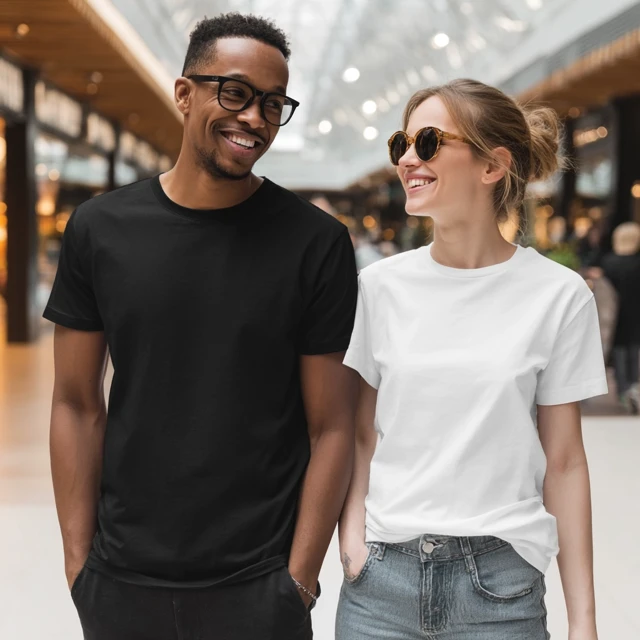 Unisex TShirt Mockup Street Style Friends