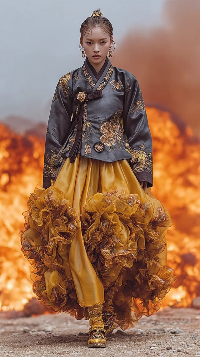 Idol Woman in Hanbok Inspired by Hephaestus