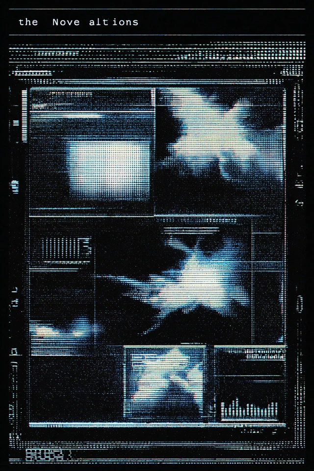 Glitch Book Cover Dark Digital Design