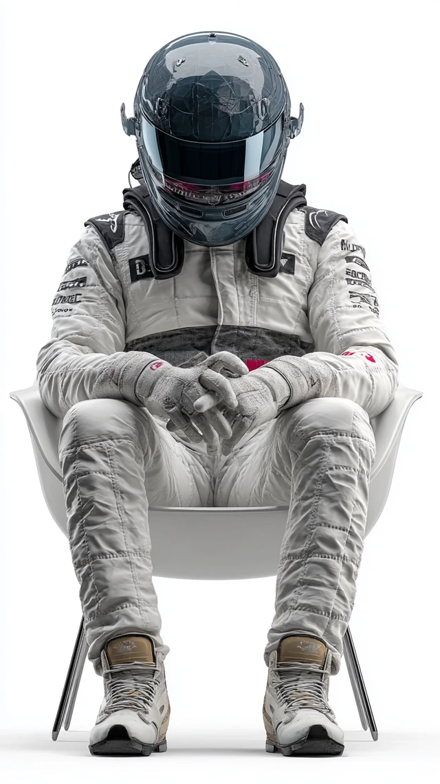 Formula 1 Driver Realistic Portrait
