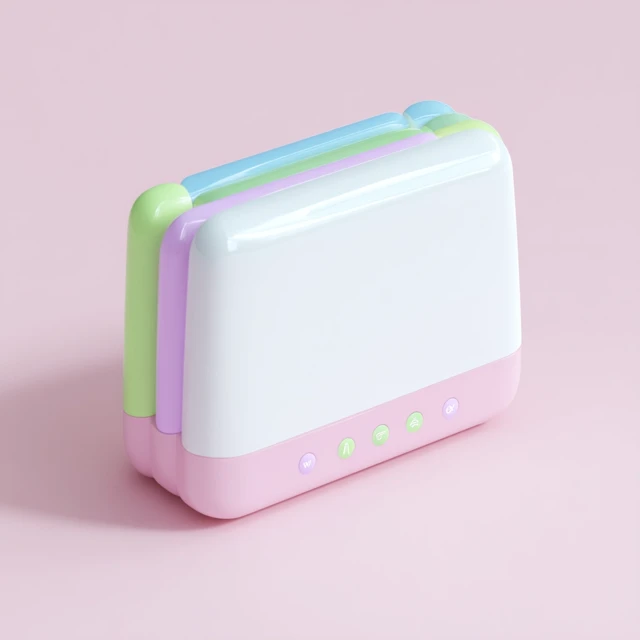 3D Pastel Wifi Router Icon - Minimalist Technology