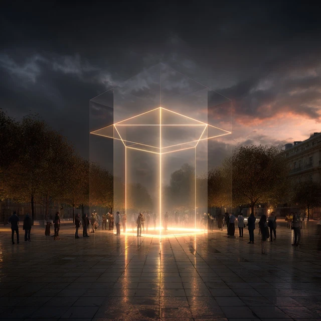 Jean Nouvels Lantern Installation Architectural Design