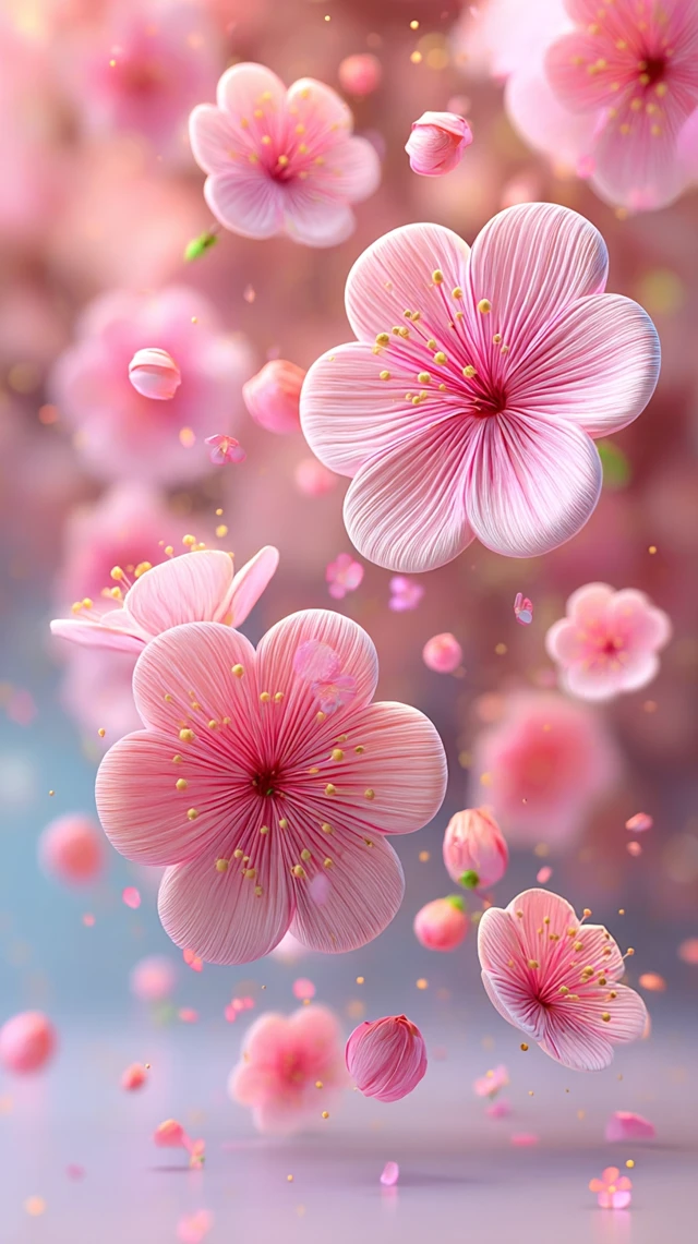 Pink Flower Animation for Social Media