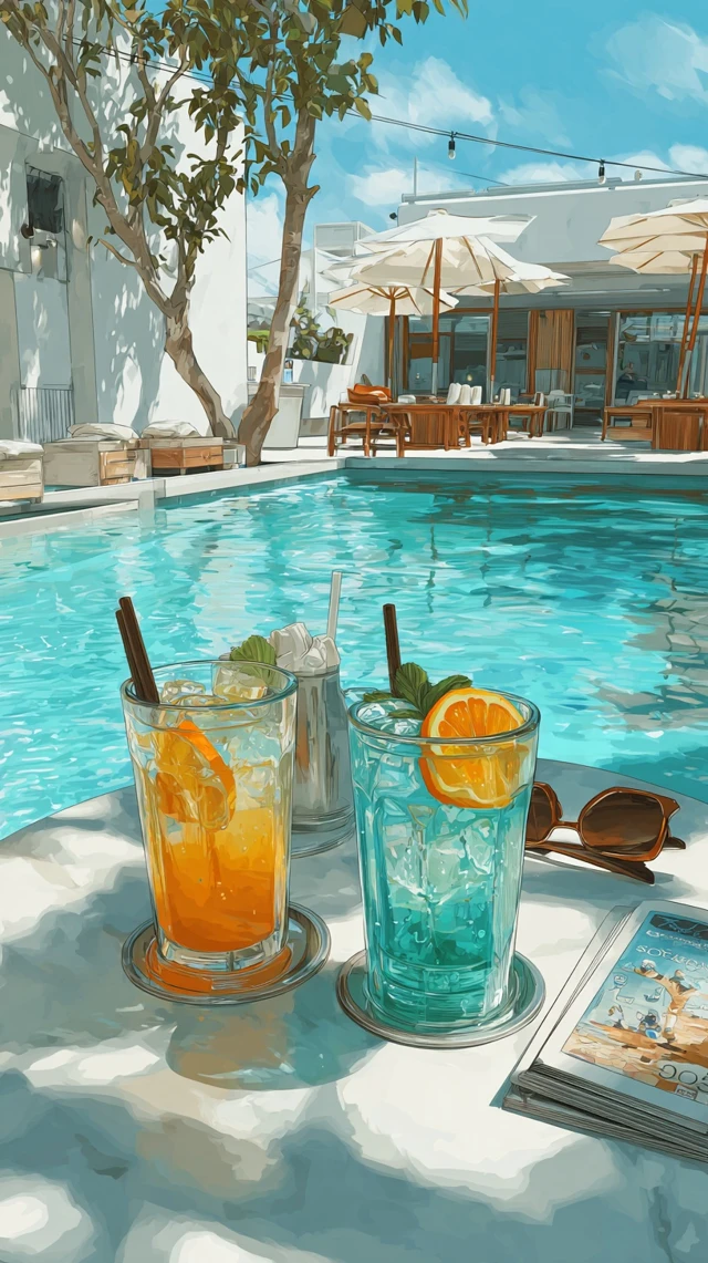 Summer Refreshments by the Pool