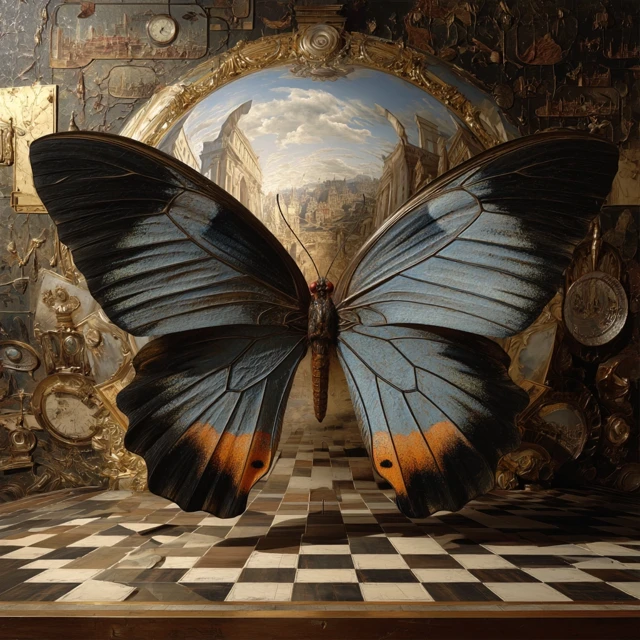 Butterfly Dream Ancient Chinese Painting
