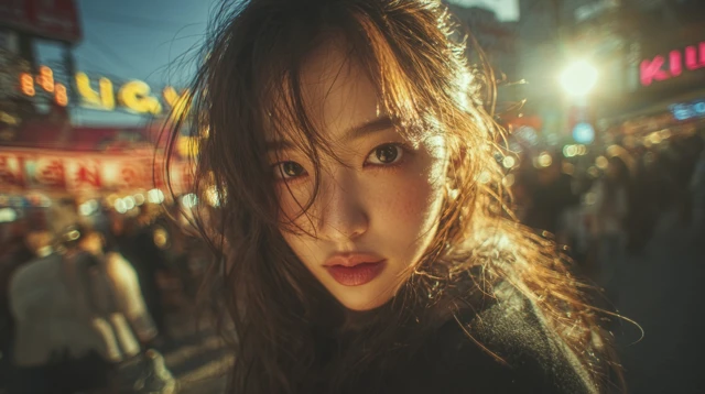 Korean Idol Girl Selfie Beautiful Close Up Photography