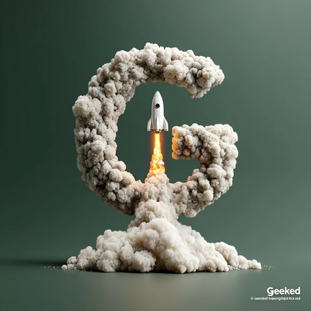 Geeked Logo Design Rocket G Startup Modern Brand