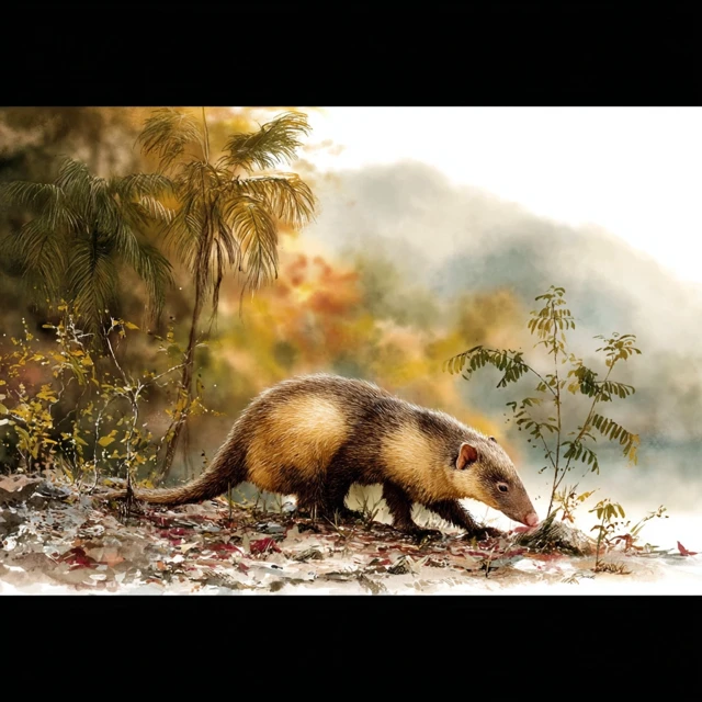 Atalaye Nesophontes in Watercolor Nature