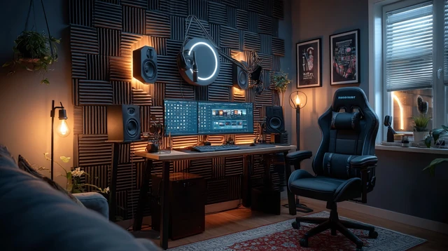 YouTube Studio Background: Minimalist Recording Setup