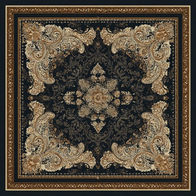 Elegant Pocket Square Design Intricate Motifs Sophisticated Colors